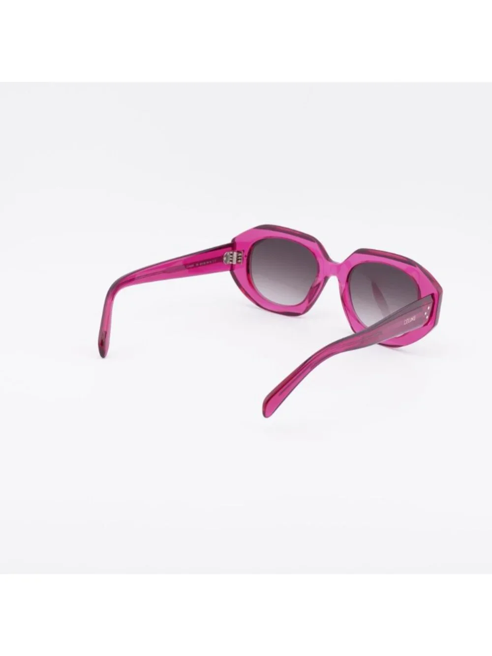 Celine CL40319I 72F Women Sunglasses Rose Rectangle Frame, Brown Lenses